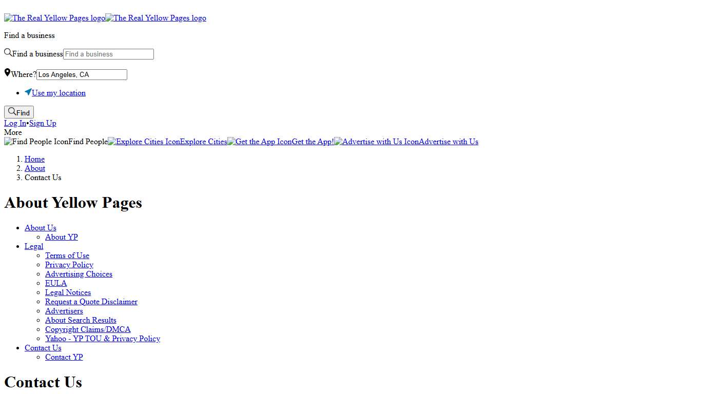 Contact Us - YellowPages.com